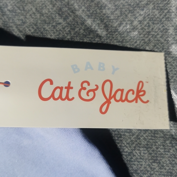 CAT & JACK 3 - 6 month t shirt, short set New NWT Blue, yellow white SUMMER - Picture 6 of 16